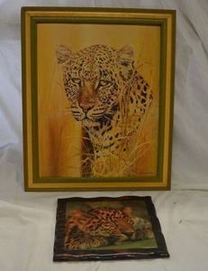 lot 207 image: Signed Cheetah Print, Poly-Coated Cheetah Print