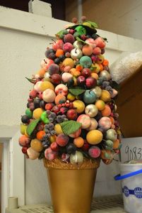 lot 227 image: Artificial Fruit Topiary, Approx. 3 feet tall