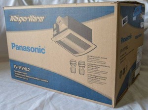lot 5 image: Panasonic Whisper Warm Fan HeaterLight, FV-11VHL2 (Unopened in Box)