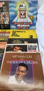 lot 136 image: Box of Record AlbumsLPs, see pictures (Includes - Nat King Cole, Floyd Cramer, Henson Cargill, Rock Revival Greats, The Duprees, Willie Nelson, Judy Collins, The Best of 68, Golden Goodies of 1963  and Many More