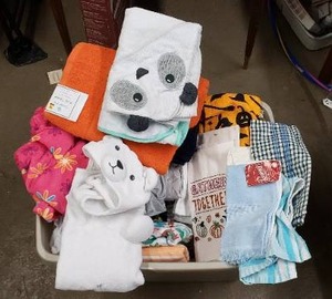 lot 70 image: Baby Bath Towels, Hand Towels and Linens (Some with Tags)