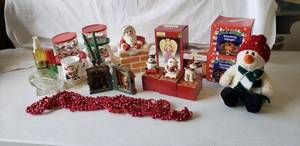 lot 104 image: Christmas Lot with Santa Teapot, see pictures