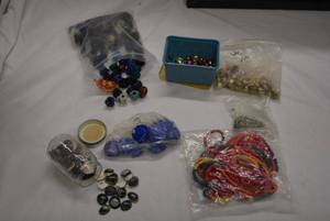 lot 230 image: Misc. Jewelry Making Beads and Pieces