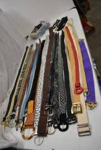 lot 252 image: Large Variety of Ladies Belts