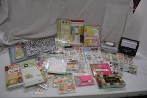 lot 255 image: Scrapebooking Lot wide variety of papers and stickers Plus Keepsakes Encyclopedia of Scrapbooking