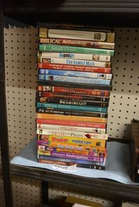 lot 184 image: Misc. DVDs Includes Mel Gibsons Passion, The Family Man, Facing the Giants, Seabiscuit, Grease and more