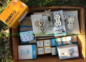 lot 18 image: Leviton and other brands electrical outlets