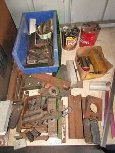 lot 272 image: Assorted metal parts and hardware as shown