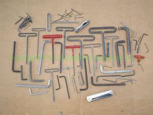 lot 217 image: Assorted Allen wrenches as shown