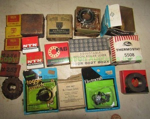 lot 222 image: Assorted machine bearings and other components as shown