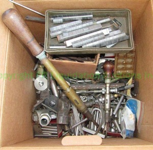 lot 225 image: Assorted industrial hardware and tools as shown