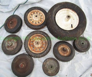 lot 228 image: Assorted utility wheels as shown