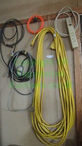 lot 73 image: Assorted extension cords plus as shown