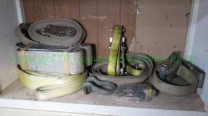 lot 82 image: Ratchet straps as shown
