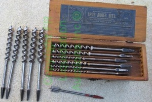 lot 190 image: Vintage Russell Jennings Spur Auger bit set