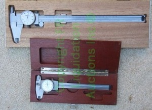 lot 192 image: Brown & Sharpe and Mitutoyo machinist dial calipers