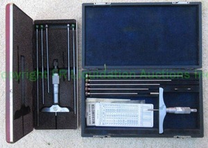 lot 197 image: Starrett and Brown & Sharpe inside micrometer sets
