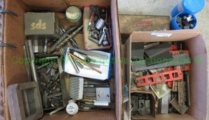 lot 170 image: Assorted machinist parts and hardware as shown