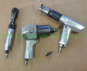 lot 180 image: Central Pneumatic, impact driver, ratchet and drill pneumatic tools