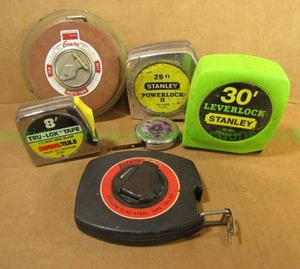 lot 106 image: Assorted measuring tapes as shown
