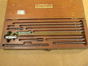 lot 111 image: Vintage Starrett inside micrometer set