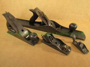 lot 130 image: Antique Stanley and Bailey wood planes