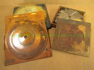 lot 146 image: Sears Craftsman and other brands wood Dado saw blade sets