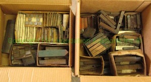 lot 153 image: Assorted machinist shims and bit holders as shown