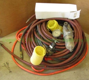 lot 177 image: Pneumatic hoses and metering valve plus