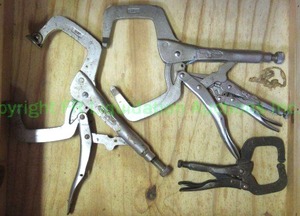lot 46 image: C-clamp vise grips