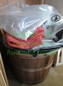 lot 70 image: Fruit basket and plastic tarps