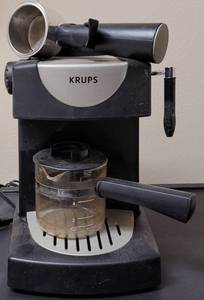 lot 138 image: KRUPS HOUSEHOLD ESPRESSO MAKER TYPE FND1 AS SHOWN.