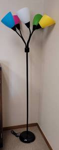 lot 160 image: FLOOR LAMP IN STYLE, COLOR, AND CONDITION SHOWN. TESTED AND WORKING. 67 HIGH