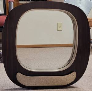 lot 168 image: FRAMED MIRROR IN STYLE, COLOR, AND CONDITION SHOWN. 22 W x 25 H