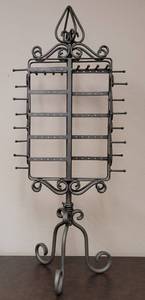 lot 179 image: METAL JEWELRY  EARRINGS DISPLAY UNIT AS SHOWN.  14 W x 10 D x 34 H