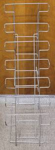 lot 189 image: METAL WIRE LITERATURE STAND  DISPLAY AS SHOWN. 9.75 W x 17.25 D x 19.25 H