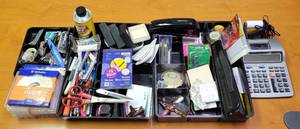 lot 193 image: LOT OF MIXED OFFICE SUPPLIES AS SHOWN.
