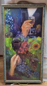 lot 279 image: CANVAS PRINT IN STYLE, COLOR, AND CONDITION SHOWN.