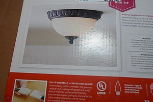 lot 49 image: Egg & Dart 8 Flushmount Ceiling Light (half-circle)