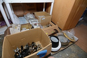 lot 8 image: Assorted household tools, ballasts, & other equipment