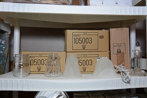 lot 11 image: Miscellaneous light & lamp covers