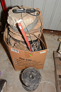 lot 222 image: Miscellaneous garage supplies & cords