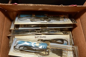 lot 224 image: Box of pencil type soldering irons in original packaging