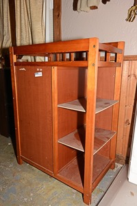 lot 39 image: Multi-layer storage dresser & shelving