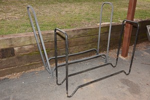 lot 412 image: Two Sturdy Firewood Stands