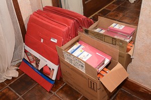 lot 163 image: Christmas Ornament Storage, Notebook
