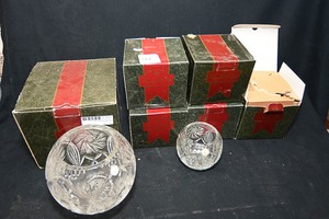 lot 187 image: Crystal Clear lead crystal made in Hungary in original packaging