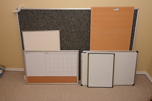 lot 169 image: Cork boards & white boards