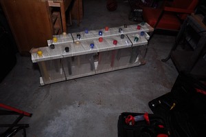 lot 308 image: Multiple bunk bed ladders with colorful steps