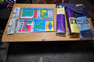 lot 312 image: Assorted directors chair covers